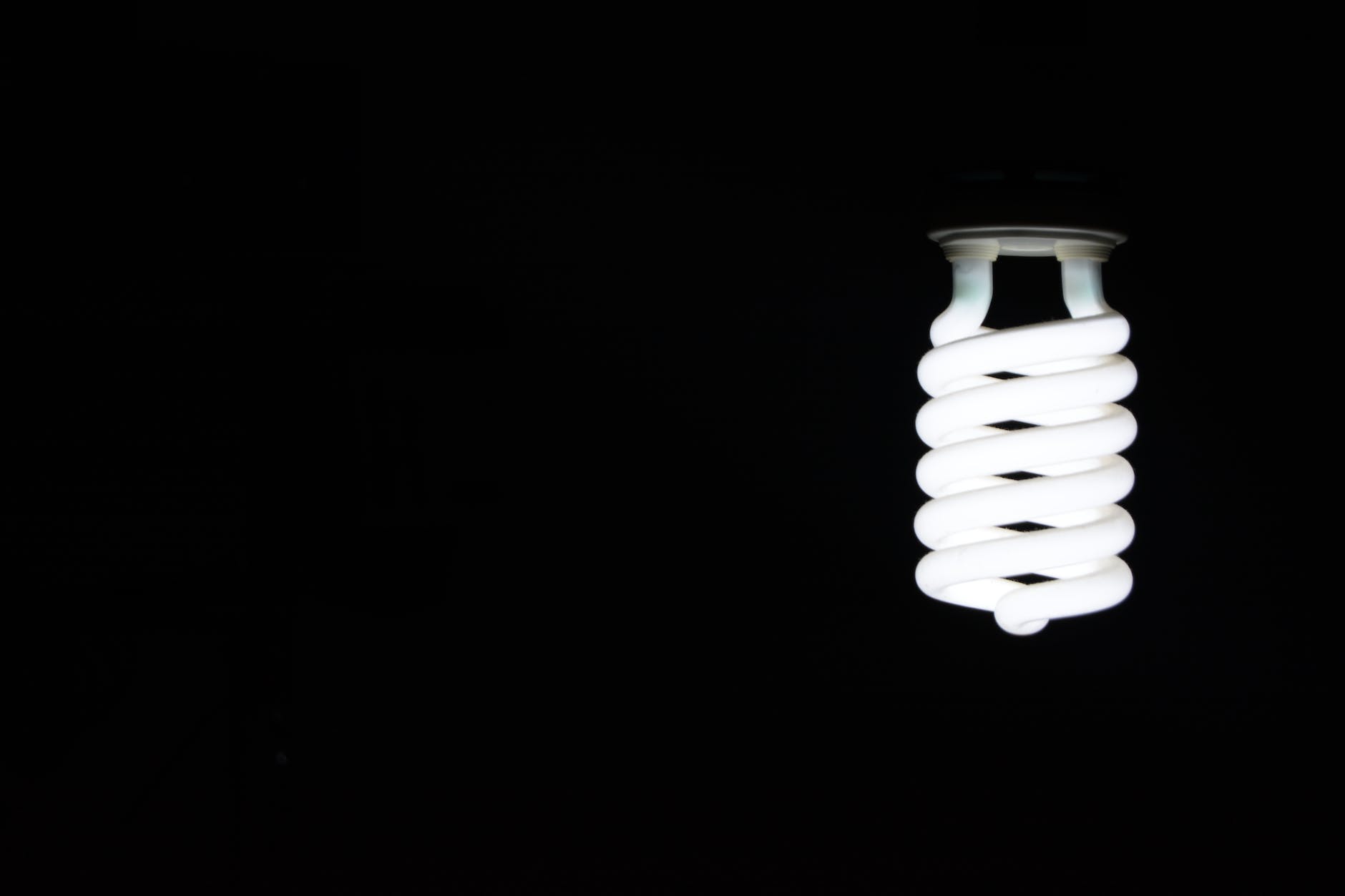 white twist light bulb